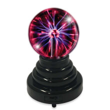 Electric Plasma Ball 3 Inch, Realistic Floating Effect with Dynamic Lightning Display for Home Decor, Touch Sensitive Globe for Science Enthusiasts,