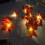Maple Leaf String Lights, Battery Operated For Warm White Autumn Thanksgiving Decor With Timer Function, Indoor Outdoor Usage (Red, 4M) 5