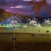 Innovative Solar-Gartenleuchten, wasserdichte 120-LED-Feuerwerkslichter für den Außenbereich für ein faszinierendes Lichtspiel, kreative