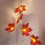 Maple Leaf String Lights, Battery Operated For Warm White Autumn Thanksgiving Decor With Timer Function, Indoor Outdoor Usage (Red, 4M) 4