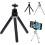 Mini Mobile Phone Telescope Tripod Two Piece Flexible SLR Camera Tripod Silver 3