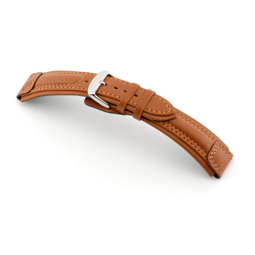 RIOS1931 Watch Strap Handmade in Germany Classic, Cognac, Strap. Ref: 6281
