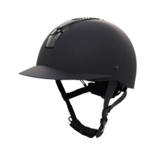 Riding Helmet For Horse Equipment, Bicycle Style Ventilated Helmet, Lightweight, Size M, Black