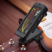 Versatile Guitar Tuner  Ukulele  Violin Receiver with Colorful LCD Screen and Tone Generator for Musicians and Beginners