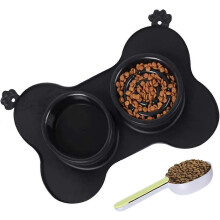 (As show, One size) Slow Feeding Bowl for Dogs, Slow Feeding Bowl, Anti Gluttonous Bowl for Dog Cat, Promotes Healthy Feeding and Slow Digestion