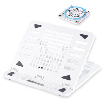 Ergonomische notebookstandaard Draagbare-Wit model met draaibare