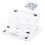 Support élévateur Portable, hauteur-Modèle blanc avec rotation 1