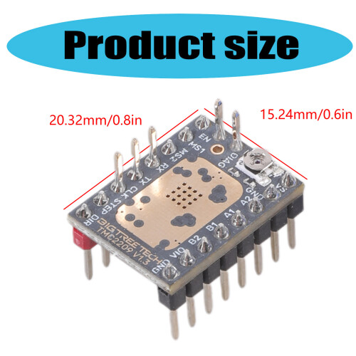 TMC2209 V1.2 Stepper Motor Drivers Current Dynamic Regulation 2