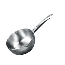 Cazo de acero inoxidable de 22 cm para mantequilla, multifuncional para leche y salsas