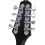 Blueblack bordered mandolin set with 8 strings, Astyle mandolin with case strings for beginners, practice instruments (set). 4
