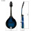 Blueblack bordered mandolin set with 8 strings, Astyle mandolin with case strings for beginners, practice instruments (set). 2