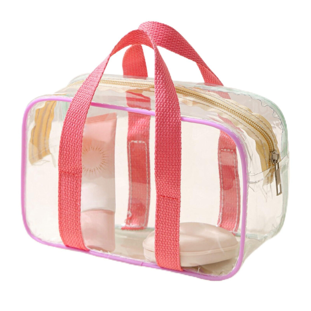 Transparent Storage Bag for MakeUp, Cosmetic Bag, Travel Airplane Practical, Waterproof Bag with Zip