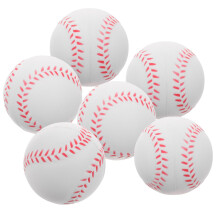 Soft Pu Training Baseballs 6Pack Colored Indoor Outdoor Practice Balls For Boys And Girls Safe Softball Practice