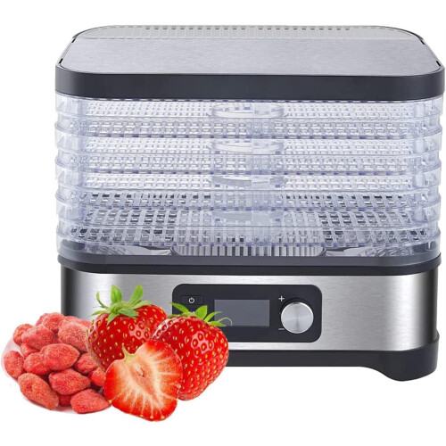 Food Dehydrator with Adjustable Temperature Control for Jerky Fruit Meat Herbs Vegetables