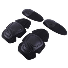 Knee Elbow Pad Set for Outdoor Sports, Foam Padded Knee and Elbow Guards for Men and Women, Adjustable Size Protective Gear