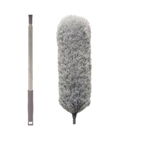 Microfiber Marvel, Extendable Long Duster for Ceiling Fan & High Ceiling Cleaning, Stainless Steel Pole for Sturdy Support