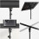 Adjustable Projector Stand Tray Pivot Abs Shaft Replacement Floor Projector Bracket Stable Angle Adjustment 5