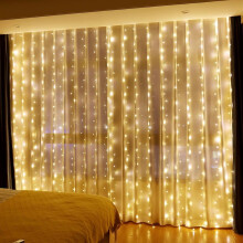 Magical Curtain String Lights, USB-Powered Fairy Decor for Indoor Outdoor Celebrations, 300 Energy-Saving Twinkle LEDs with Remote Control