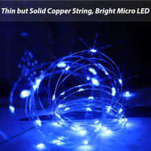 Enchanting Starry Light, Battery Operated String Lights, 5m Copper Wire String Lights for Indoor Outdoor Decor, Creates Romantic Atmosphere,