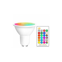 Gu10 Led Smart Light Bulb For Recessed Wall, Tunable White 2700K To 6500K With Remote Control Variable Color 12 Bands For Ceiling Light, Set Timers