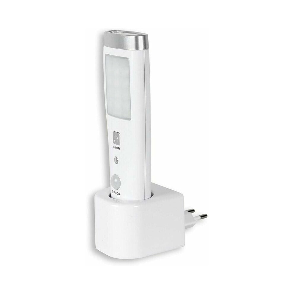 Emergency Flashlight With Bright White Leds, Dusk To Dawn Sensor For Automatic Activation, Safe And Efficient Power Failure Light, Motion Sensored 9340959610037