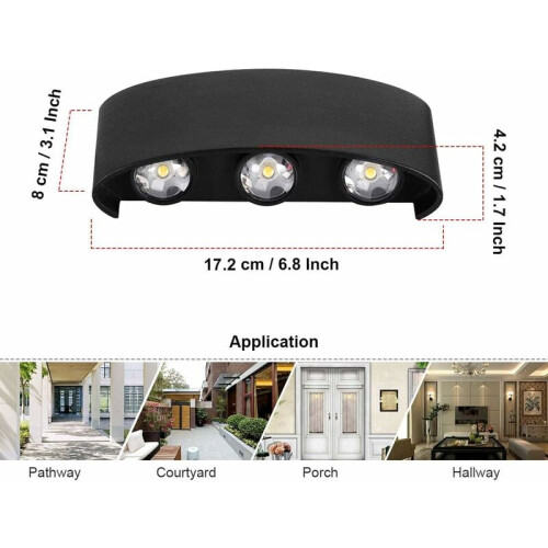 Μοντέρνο φωτιστικό LED, πρωτοποριακό σε σχήμα τόξου, εξαιρετικά φωτεινό φως 6W, 2