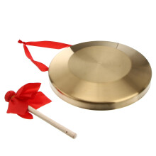 Large Chinese Gong for Business Openings and Events Red