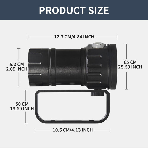 Diving Flashlight Underwater LED Dive Light Waterproof Submersible Flashlight Outdoor Diving Light 1