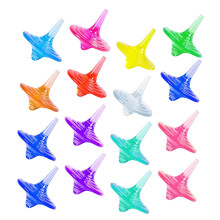20 Pieces Spinning Gemstone Toy Cognitive Rotating Children's Educational Toys Party Gifts Gyro Spinning Tops Finger Spinner Acrylic