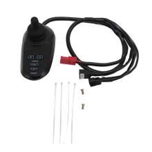 Elektrisk kørestolscontroller med rampeparkeringsbremsefunktion, justerbar hastighed, anti-elektromagnetisk interferens, stik,