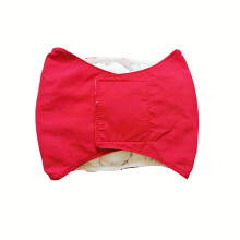 Sous-vêtements pour animaux de compagnie bandes robe-Rouge L