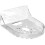 Security Camera Floating Shelf Mounting Bracket SpaceSaving for Router Shelf, Camera Holder Gutter Mount, Clear White 5