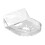 Security Camera Floating Shelf Mounting Bracket SpaceSaving for Router Shelf, Camera Holder Gutter Mount, Clear White 1