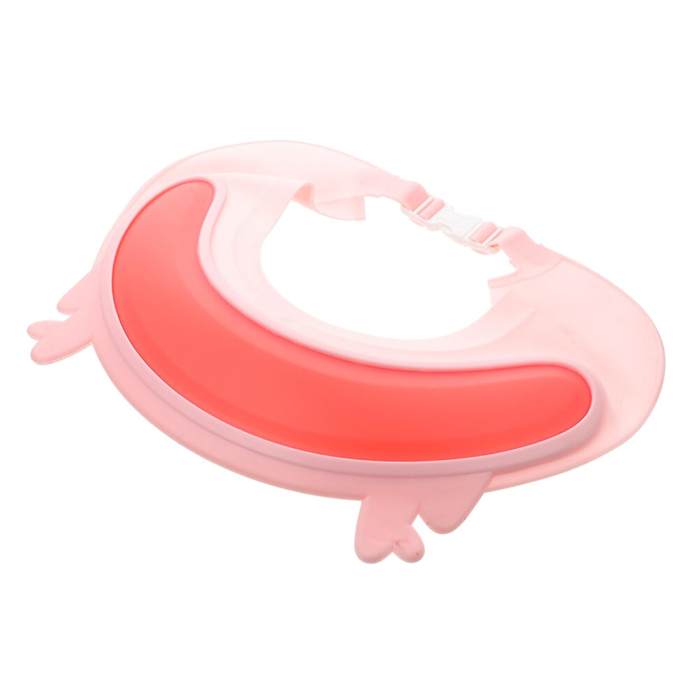 Adjustable Shower Cap for Hair Washing Protection, Bath Shampoo, ChildFriendly to Clean, Pink