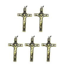 5st elegante sieraden kruishangers voor-vintage brons