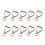 10x Irregular Shape Key Chain Practical Carabiner Rotating-5 1