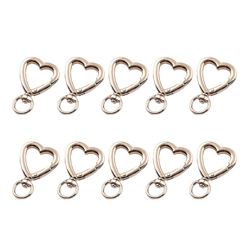 10x Irregular Shape Key Chain Practical Carabiner Rotating-5