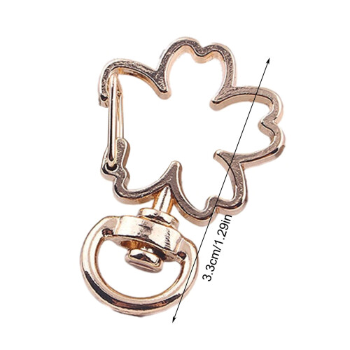 10x Irregular Shape Key Chain Practical Carabiner Rotating-5 1