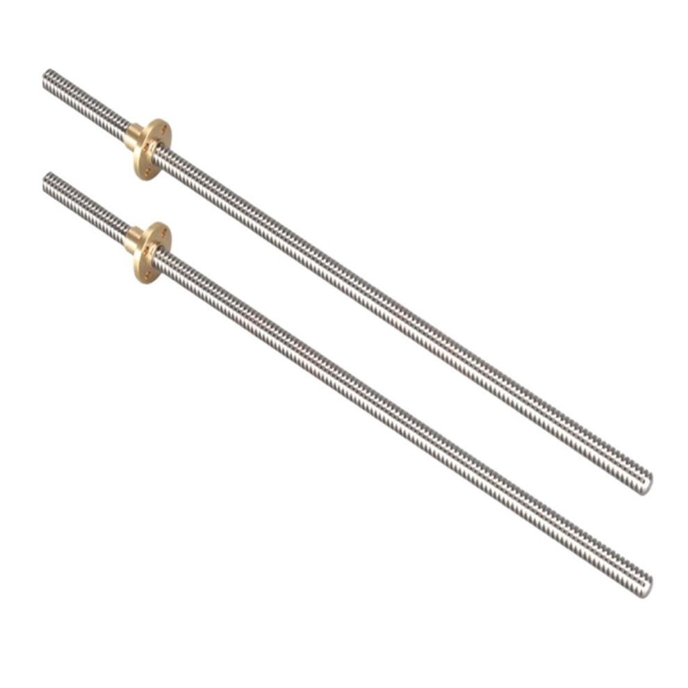 Lead Ball Screw With Nut 2Pack 8Mm T8 Trapezoidal Lead Screw 20Mm Lead 400Mm Length 9412369141361