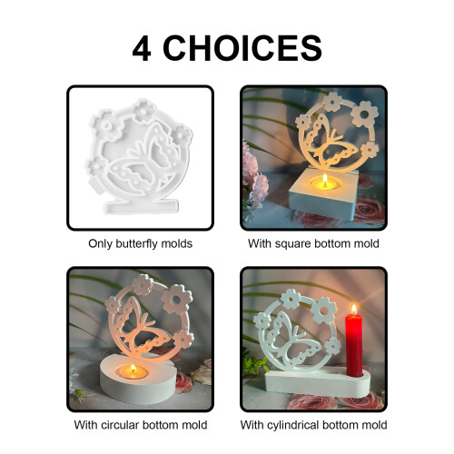 Butterfly Candle Holder Molds for DIY Easter Decorations-D 2