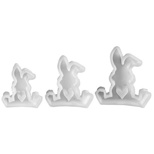 Sitting Rabbit Castings Molds DIY Silicone Mould Baking Molds-M 1