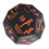 12sided workout dice for fitness, home exercise, training, orange 1