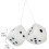 Dice For Car Mirrors  Plush Dice Rearview Mirror Accessory 5