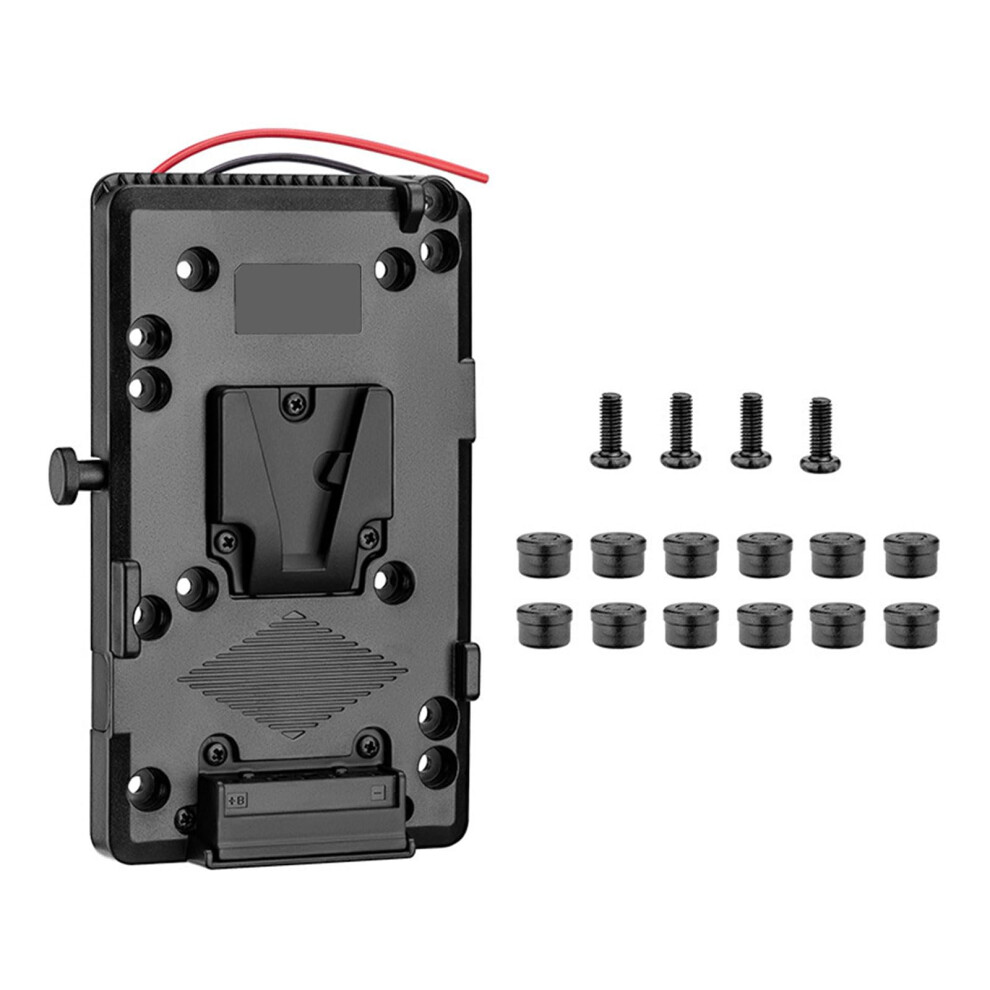 Professional V Mount Battery Plate With Dtap Power Cable Output For Camera Rigs And Dslr Accessories Black 9412369116147