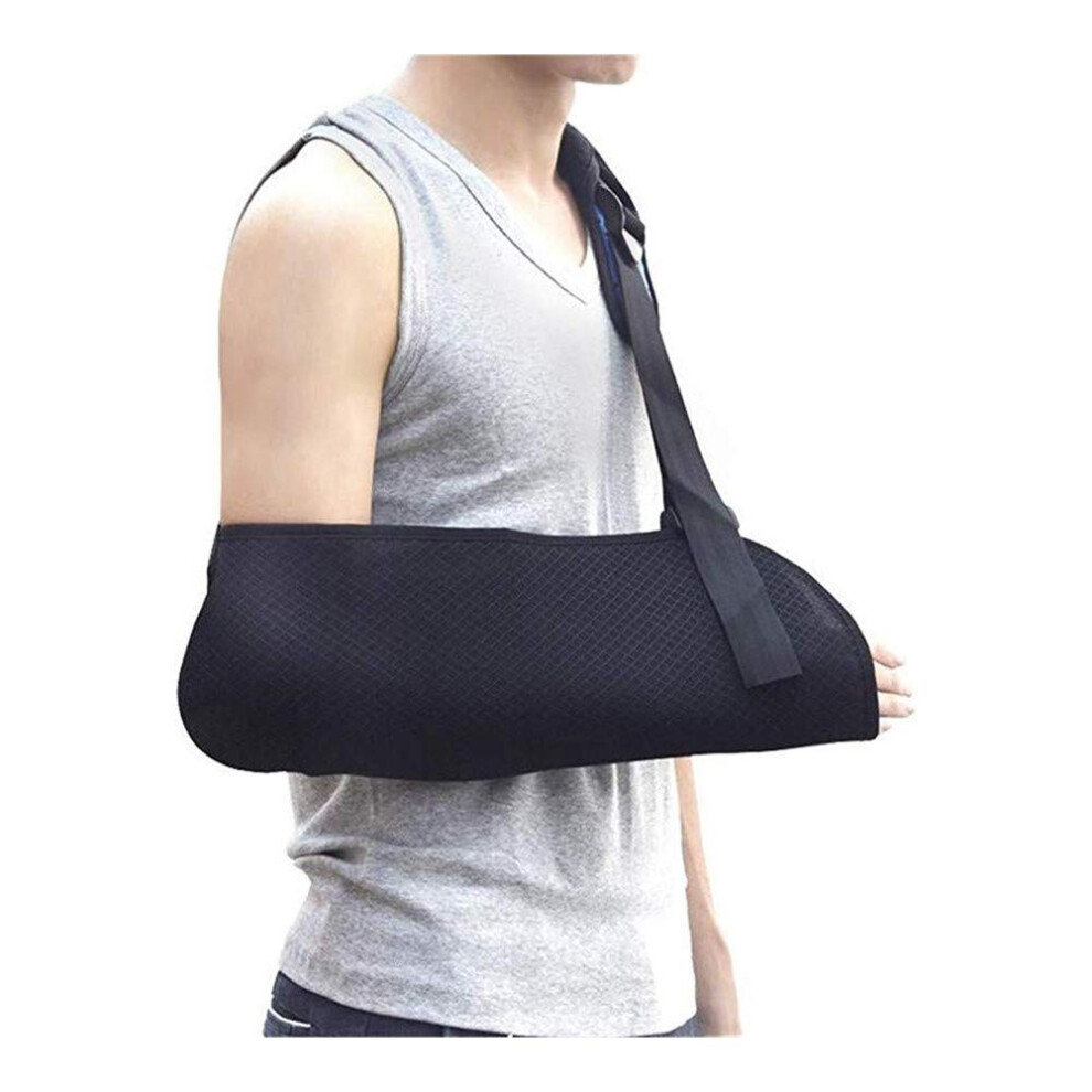 Arm Sling Breathable Shoulder Immobilizer Rotator Cuff For Dislocation Fracture Sprains Size L Fits Adults And Kids
