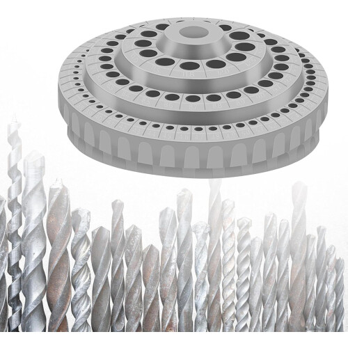 Drill Bit Organizer Grey For Drill Bits Tool Storage Bit Set Organization 2