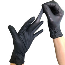 Black Disposable Nitrile Gloves Tattoo Gloves 100 Count Box Oil Waterproof Industrial Beauty Professional