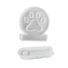 Dogs Paw Candle Holder Resins Molds Candlesticks Silicone-D