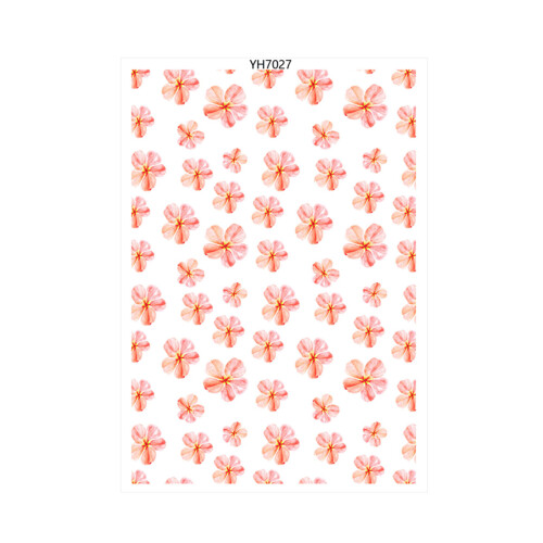 Water Soluble Clay Transfer Sheets Butterfly Flower Leaf-YH7027