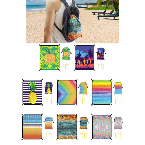 Tapis d'extérieur à séchage rapide, couverture de plage-5 2